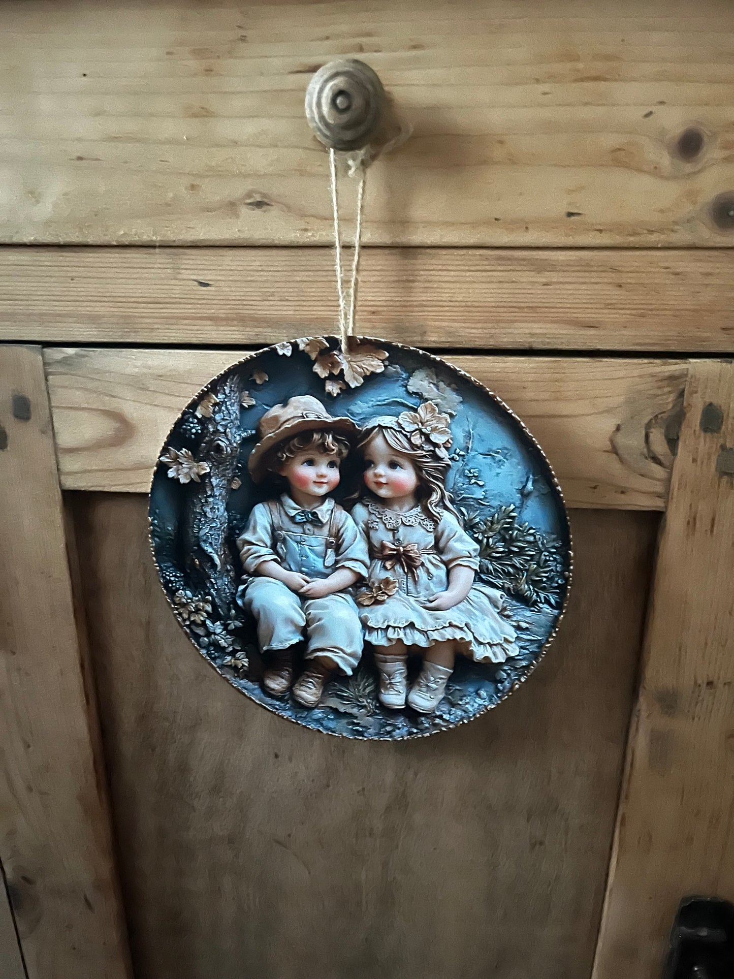 Plaque métal vintage