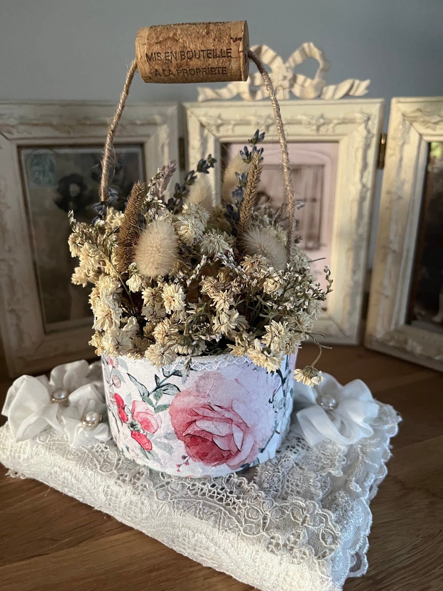 Pot fleurs séchées