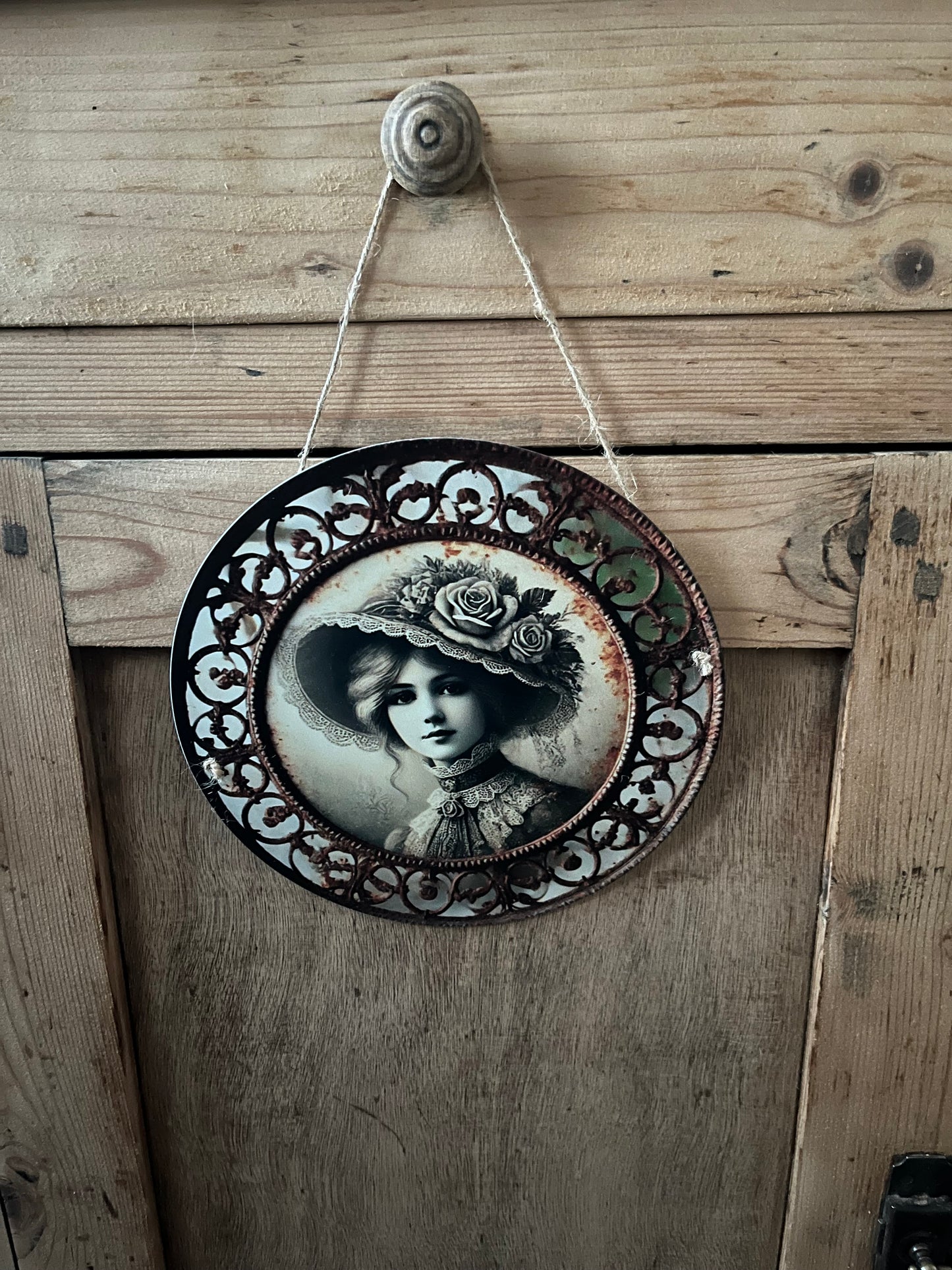 Plaque métal vintage